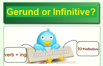 Gerund or infinitive? Герундій чи інфінітив? - онлайн ігри, таблиці, вправи